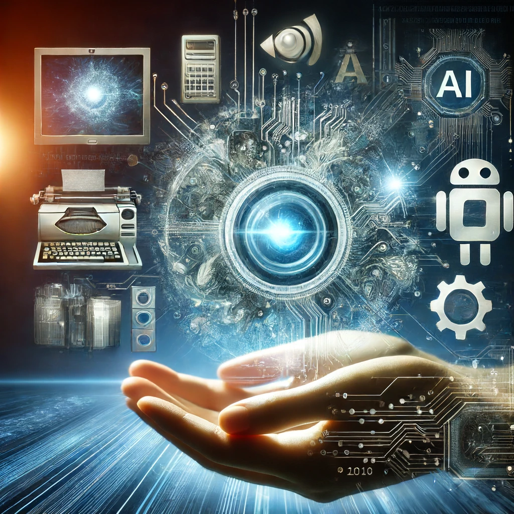 Une image futuriste symbolisant l'héritage et l'avenir des technologies informatiques.