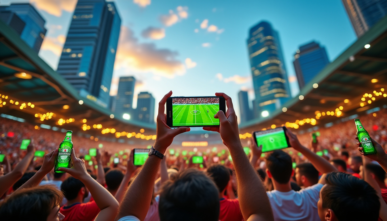 découvrez comment heineken transforme votre expérience footballistique en transformant les smartphones en écran géant collectif, rendant chaque match encore plus immersif et convivial. ne manquez plus une seconde de l'action grâce à cette innovation incroyable !